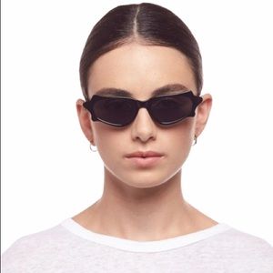 Le Specs Toycoon Black Cat Eye Sunglasses